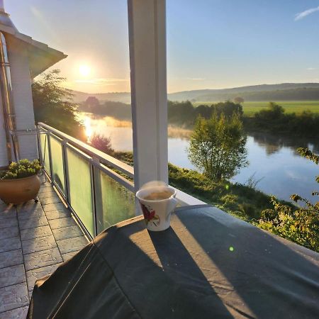 Haus An Der Weser Ferienwohnung Brevorde Dış mekan fotoğraf